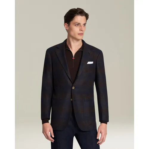 Kiton - Jackets > Blazers - Blue - Kiton - Modalova