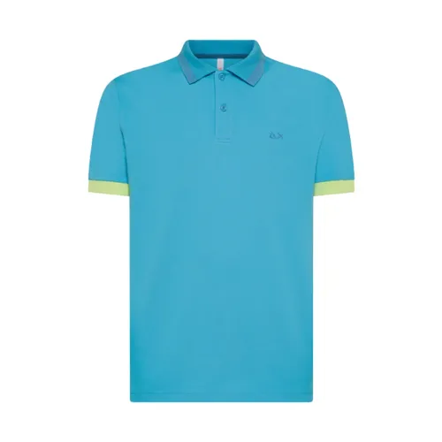 Sun68 - Tops > Polo Shirts - Blue - Sun68 - Modalova