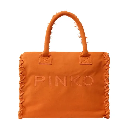 Pinko - Bags > Tote Bags - Orange - Pinko - Modalova