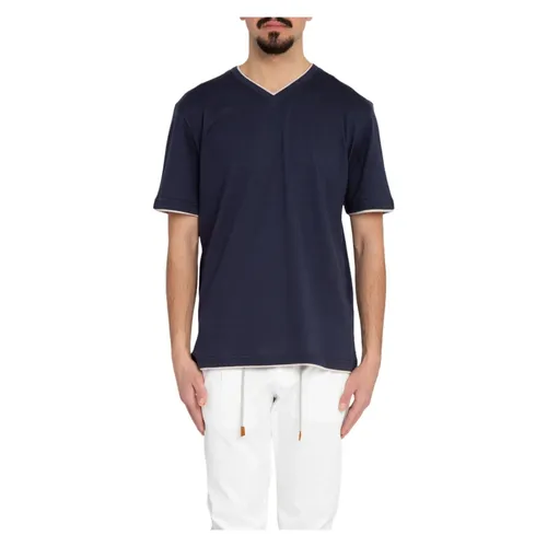 Eleventy - Tops > T-Shirts - Blue - Eleventy - Modalova