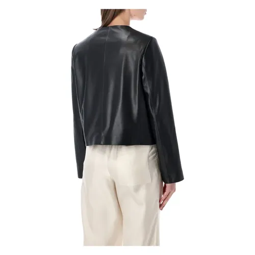 Jackets > Leather Jackets - - Loulou Studio - Modalova
