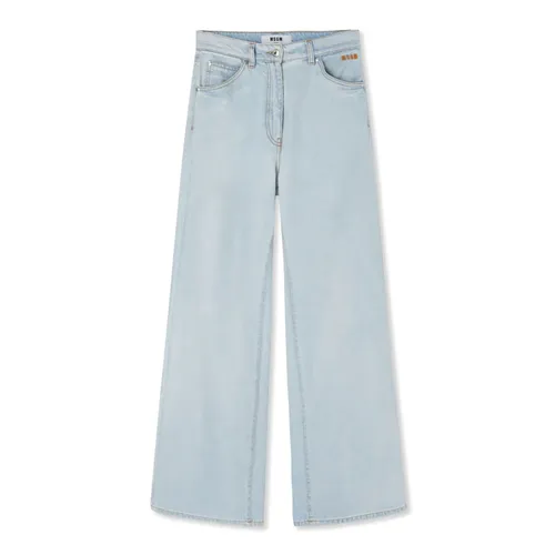Msgm - Jeans > Wide Jeans - Blue - Msgm - Modalova