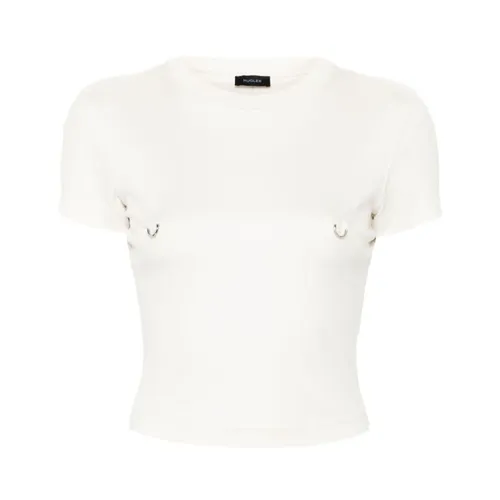 Mugler - Tops > T-Shirts - White - Mugler - Modalova