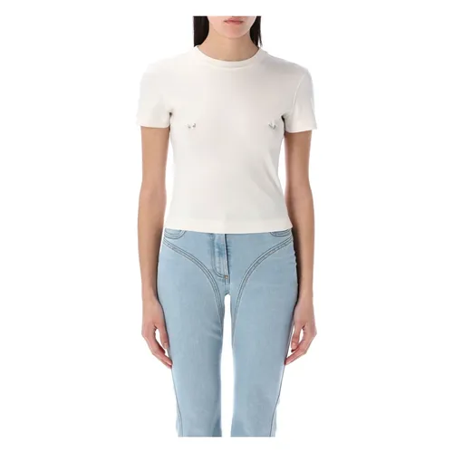 Mugler - Tops > T-Shirts - White - Mugler - Modalova