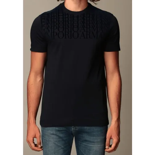 Armani - Tops > T-Shirts - Blue - Armani - Modalova