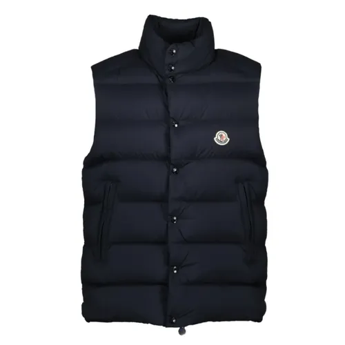 Moncler - Jackets > Vests - Blue - Moncler - Modalova