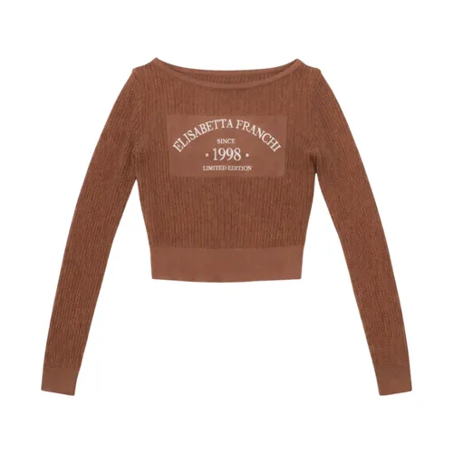 Knitwear > Round-neck Knitwear - - Elisabetta Franchi - Modalova