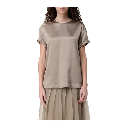Tops > T-Shirts - - Brunello Cucinelli - Modalova