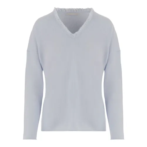 Knitwear > V-neck Knitwear - - Allude - Modalova
