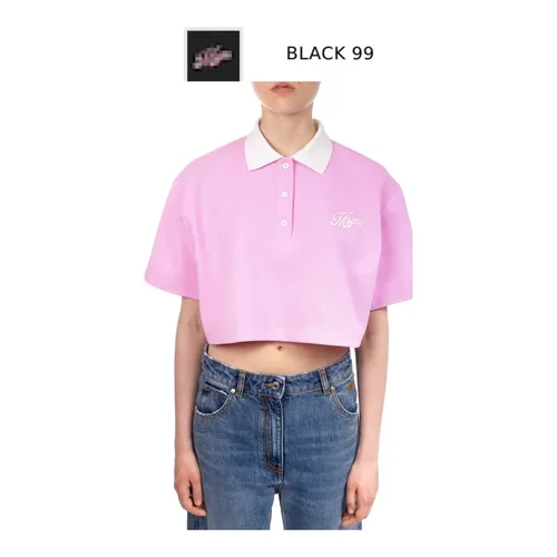 Msgm - Tops > Polo Shirts - Pink - Msgm - Modalova