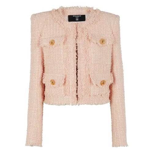 Jackets > Tweed Jackets - - Balmain - Modalova