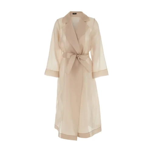 Coats > Belted Coats - - Plain - Modalova