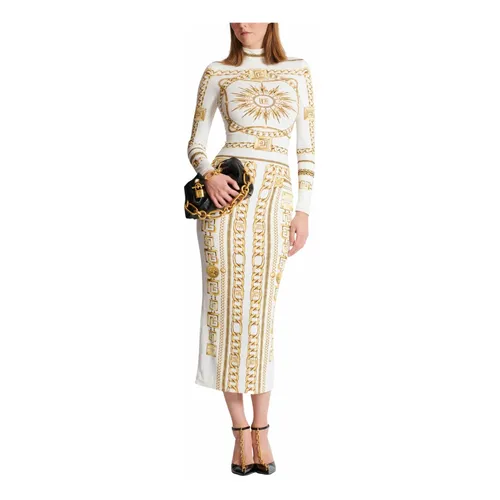 Dresses > Day Dresses > Midi Dresses - - Balmain - Modalova