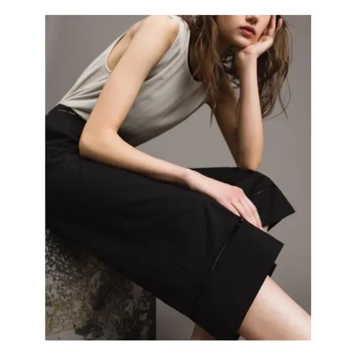 Trousers > Cropped Trousers - - Twinset - Modalova