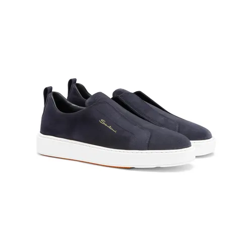 Santoni - Shoes > Sneakers - Blue - Santoni - Modalova