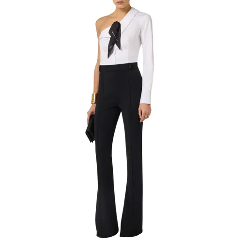 Trousers > Wide Trousers - - Elisabetta Franchi - Modalova