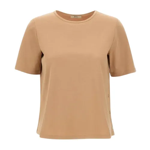 Herno - Tops > T-Shirts - Beige - Herno - Modalova
