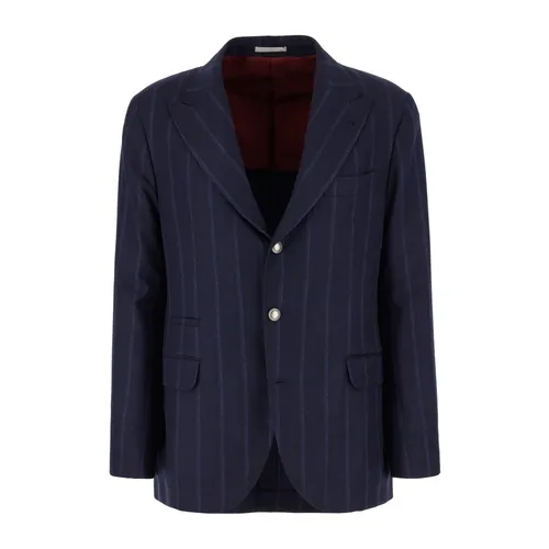 Suits > Suit Sets > Single Breasted Suits - - Brunello Cucinelli - Modalova