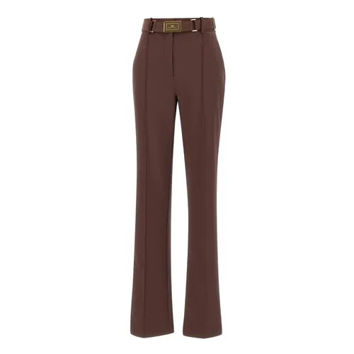 Trousers > Wide Trousers - - Elisabetta Franchi - Modalova