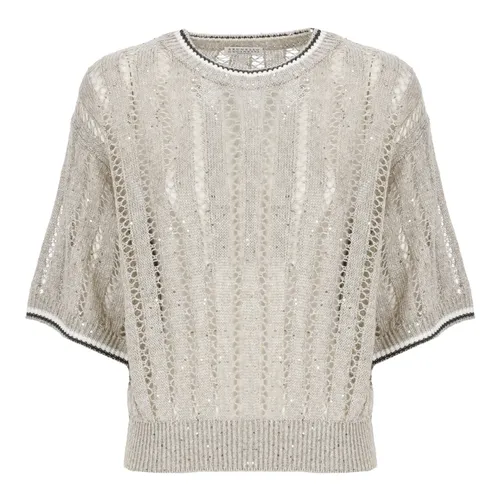 Knitwear > Round-neck Knitwear - - Brunello Cucinelli - Modalova