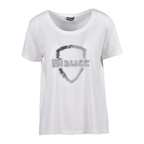 Blauer - Tops > T-Shirts - White - Blauer - Modalova