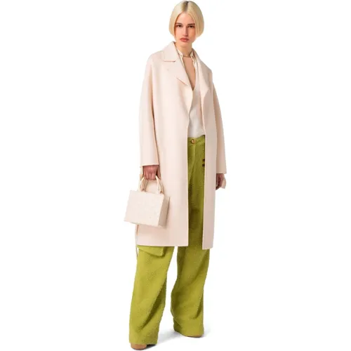 Coats > Belted Coats - - Elisabetta Franchi - Modalova