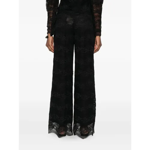 Trousers > Wide Trousers - - Twinset - Modalova