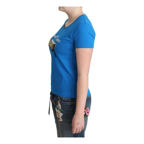 Moschino - Tops > T-Shirts - Blue - Moschino - Modalova