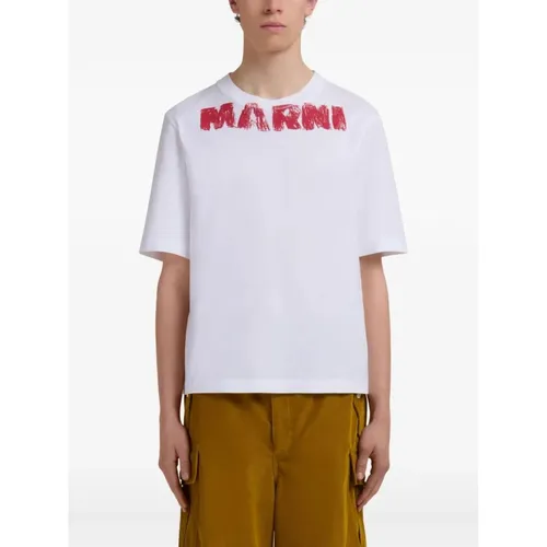 Marni - Tops > T-Shirts - White - Marni - Modalova