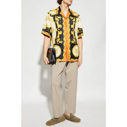 Shirts > Short Sleeve Shirts - - Versace - Modalova