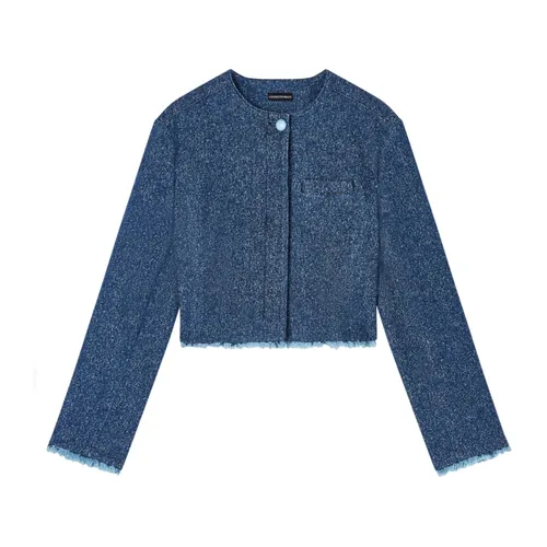 Jackets > Tweed Jackets - - Emporio Armani - Modalova