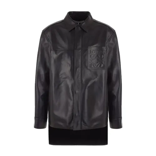 Jackets > Leather Jackets - - Loewe - Modalova