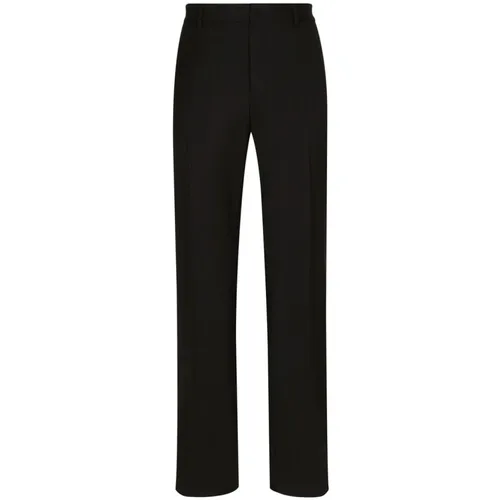 Trousers > Straight Trousers - - Dolce & Gabbana - Modalova