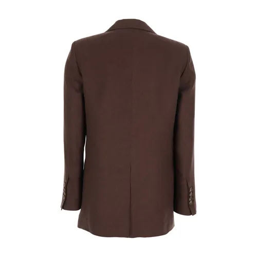 Plain - Jackets > Blazers - Brown - Plain - Modalova