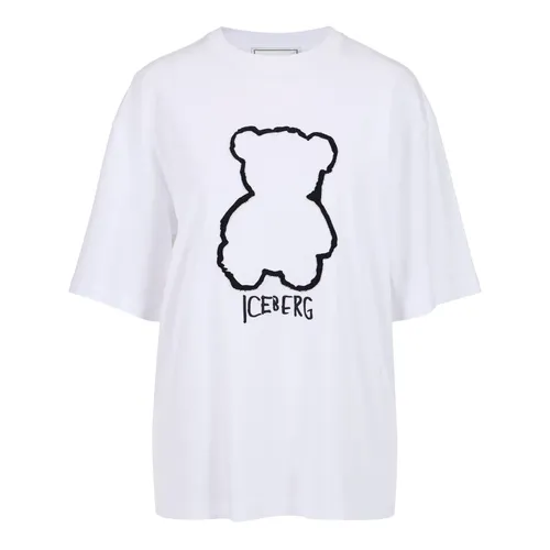 Iceberg - Tops > T-Shirts - White - Iceberg - Modalova