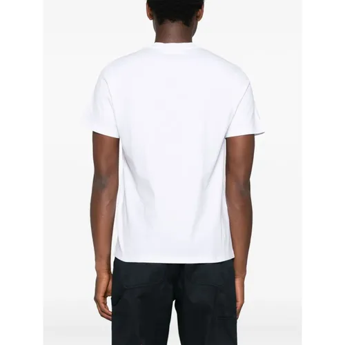 Moncler - Tops > T-Shirts - White - Moncler - Modalova