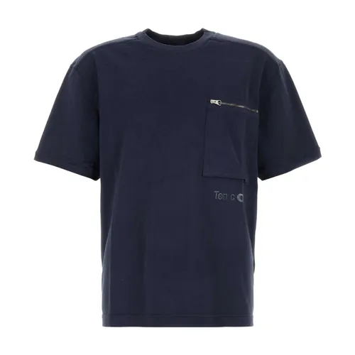 Ten C - Tops > T-Shirts - Blue - Ten C - Modalova