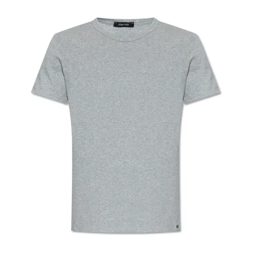 Tom Ford - Tops > T-Shirts - Gray - Tom Ford - Modalova