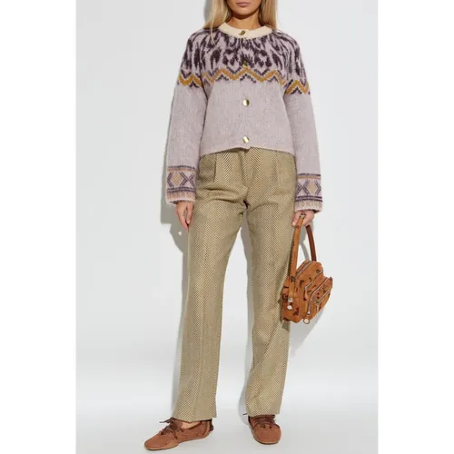 Trousers > Straight Trousers - - Forte Forte - Modalova