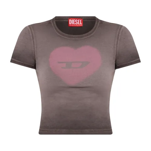 Diesel - Tops > T-Shirts - Brown - Diesel - Modalova