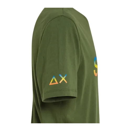 Sun68 - Tops > T-Shirts - Green - Sun68 - Modalova