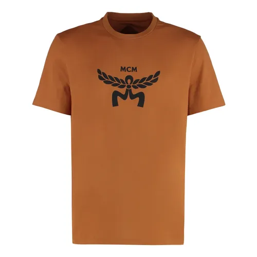 MCM - Tops > T-Shirts - Brown - MCM - Modalova