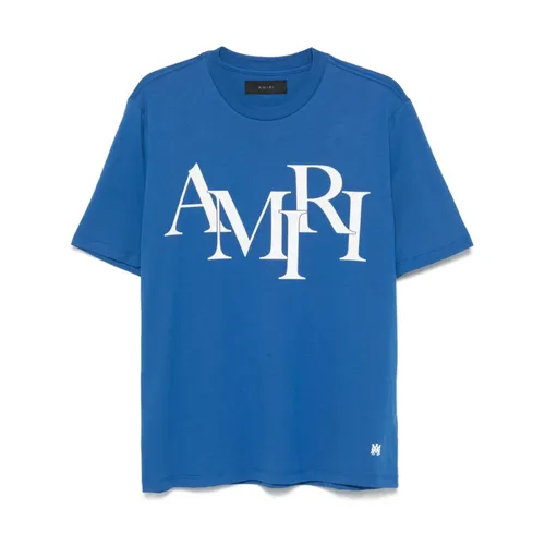 Amiri - Tops > T-Shirts - Blue - Amiri - Modalova