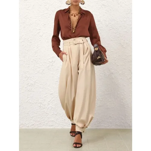 Trousers > Tapered Trousers - - Zimmermann - Modalova