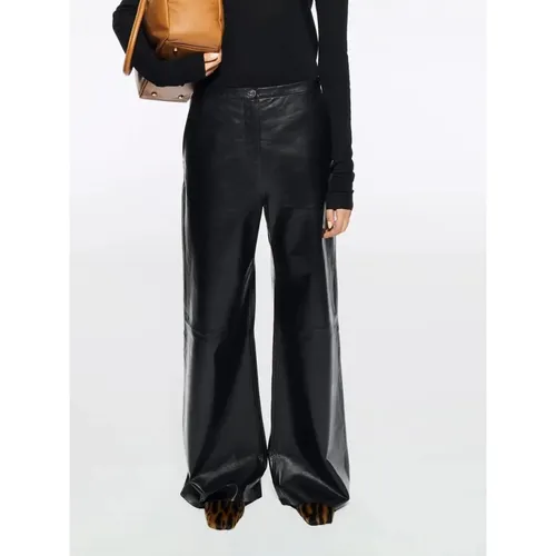 Trousers > Leather Trousers - - Stand Studio - Modalova