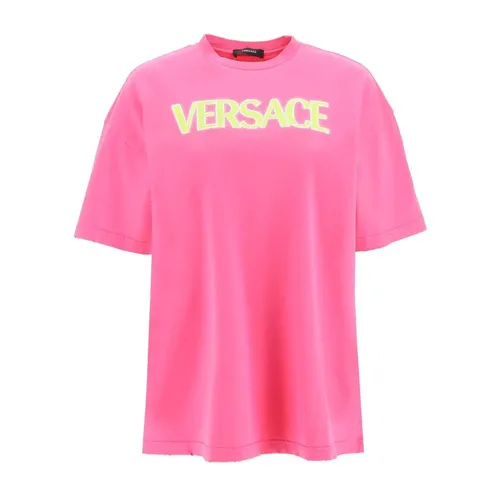 Versace - Tops > T-Shirts - Pink - Versace - Modalova