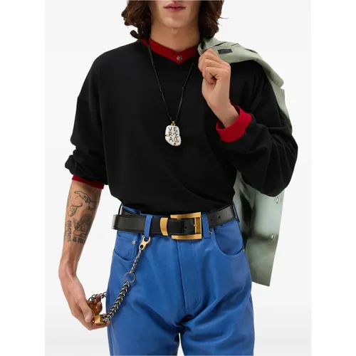 Tops > Long Sleeve Tops - - Versace - Modalova