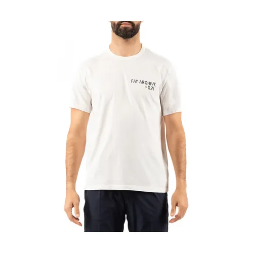 Fay - Tops > T-Shirts - White - Fay - Modalova