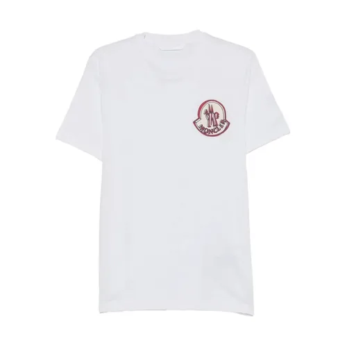 Moncler - Tops > T-Shirts - White - Moncler - Modalova