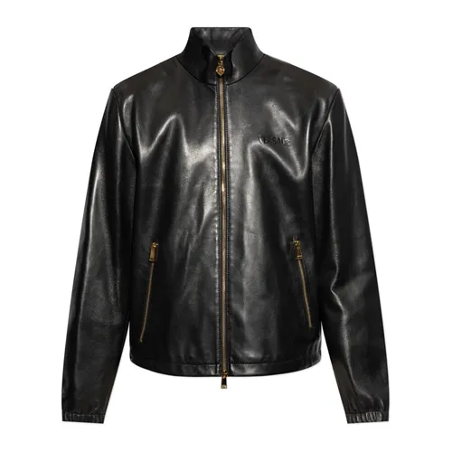 Jackets > Leather Jackets - - Versace - Modalova